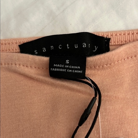 Sanctuary Pink Puff Sleeve Fitted Blouse - Picture 2 of 9